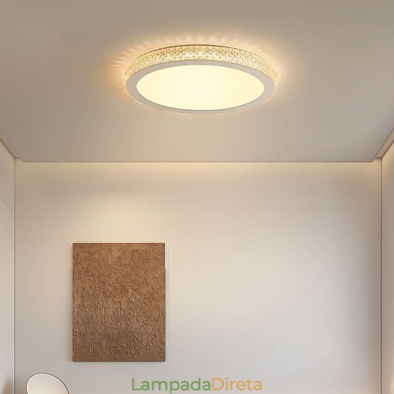 Luminária de teto moderna Shinny Diamond Flush Mount