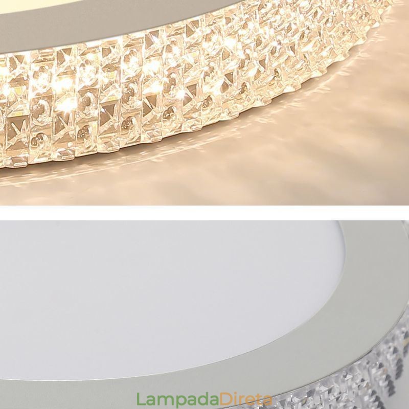Luminária de teto moderna Shinny Diamond Flush Mount