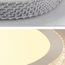 Luminária de teto moderna Shinny Diamond Flush Mount