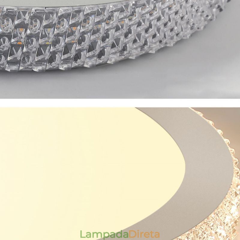 Luminária de teto moderna Shinny Diamond Flush Mount