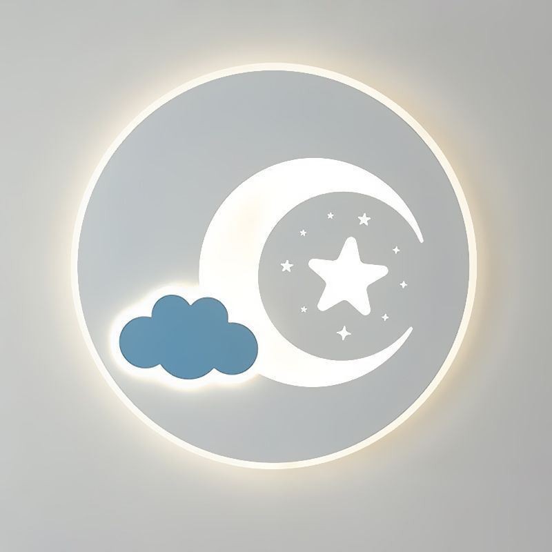 Luminária de teto Simplicity Moon & Star