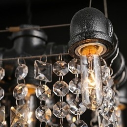 Lustre Mini Estilo Rústico Lodge Retro Metal