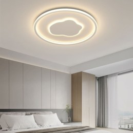 Luminária de teto moderna redonda em nuvem
