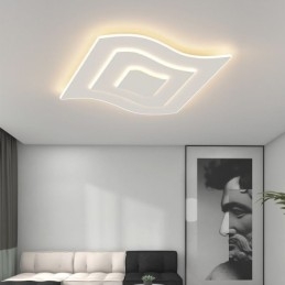 Luminária de teto moderna quadrada acrílica embutida