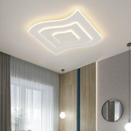 Luminária de teto moderna quadrada acrílica embutida