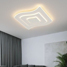 Luminária de teto moderna quadrada acrílica embutida