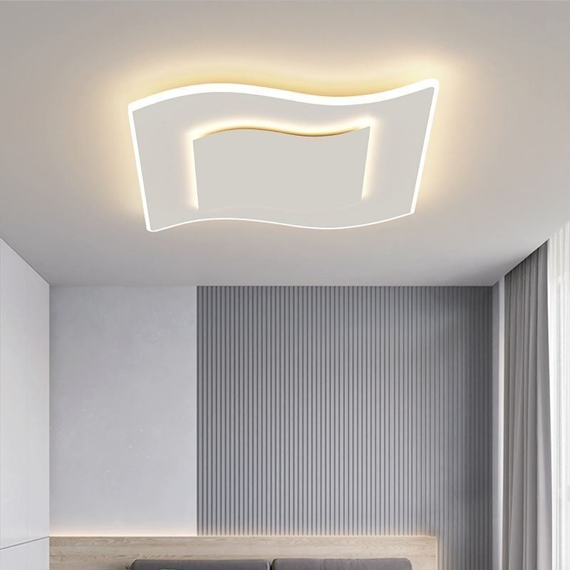 Luminária de teto moderna quadrada de acrílico