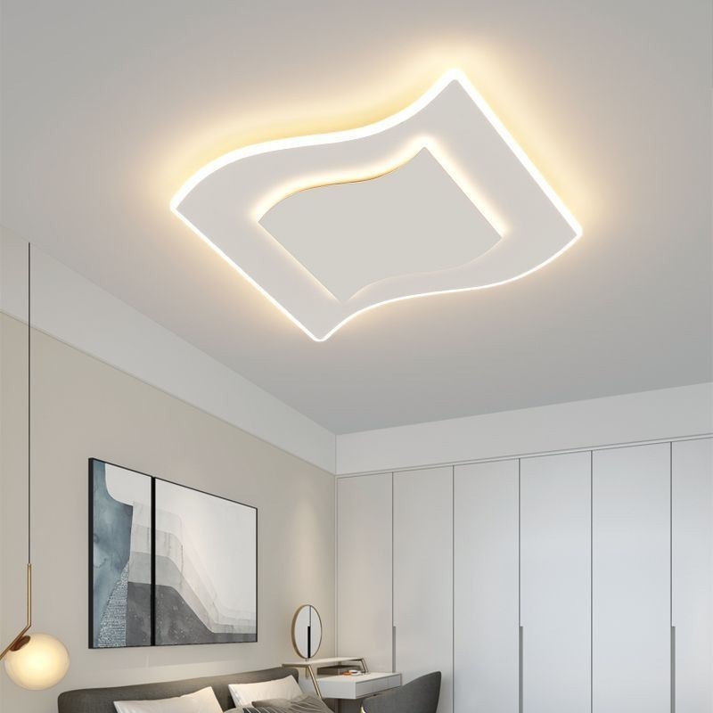 Luminária de teto moderna quadrada de acrílico