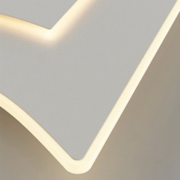 Luminária de teto moderna quadrada de acrílico