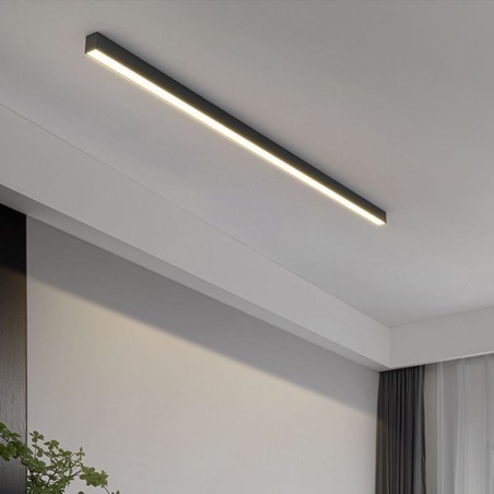 Luminária de teto moderna com tira longa, luminária de teto montada na superfície Luminária de teto moderna com tira longa, luminária de teto montada na superfície