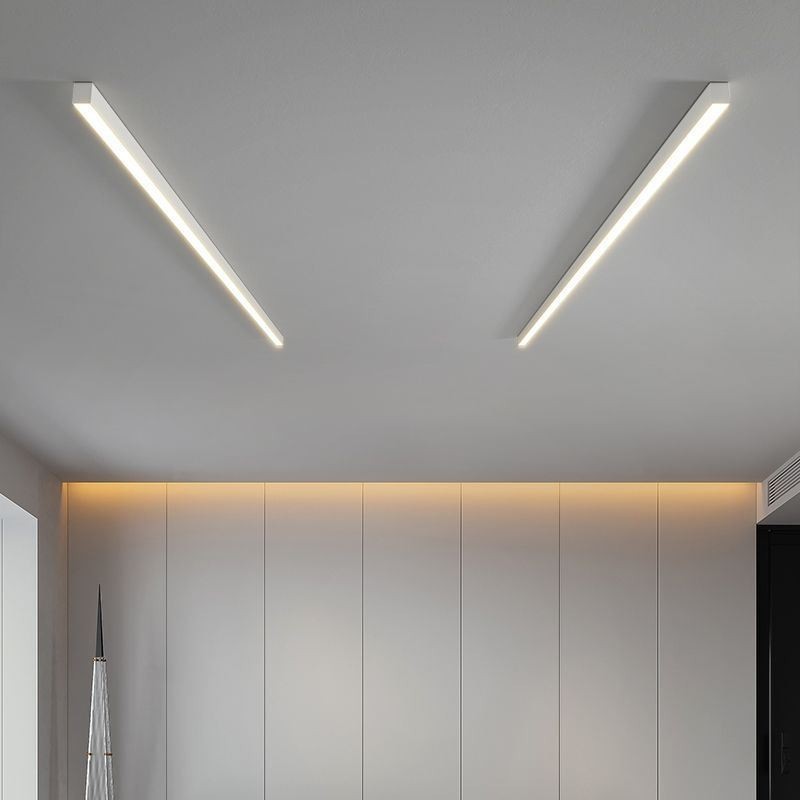Luminária de teto moderna com tira longa, luminária de teto montada na superfície