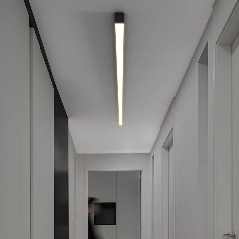 Luminária de teto moderna com tira longa, luminária de teto montada na superfície