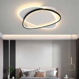 Luminária de teto oval moderna