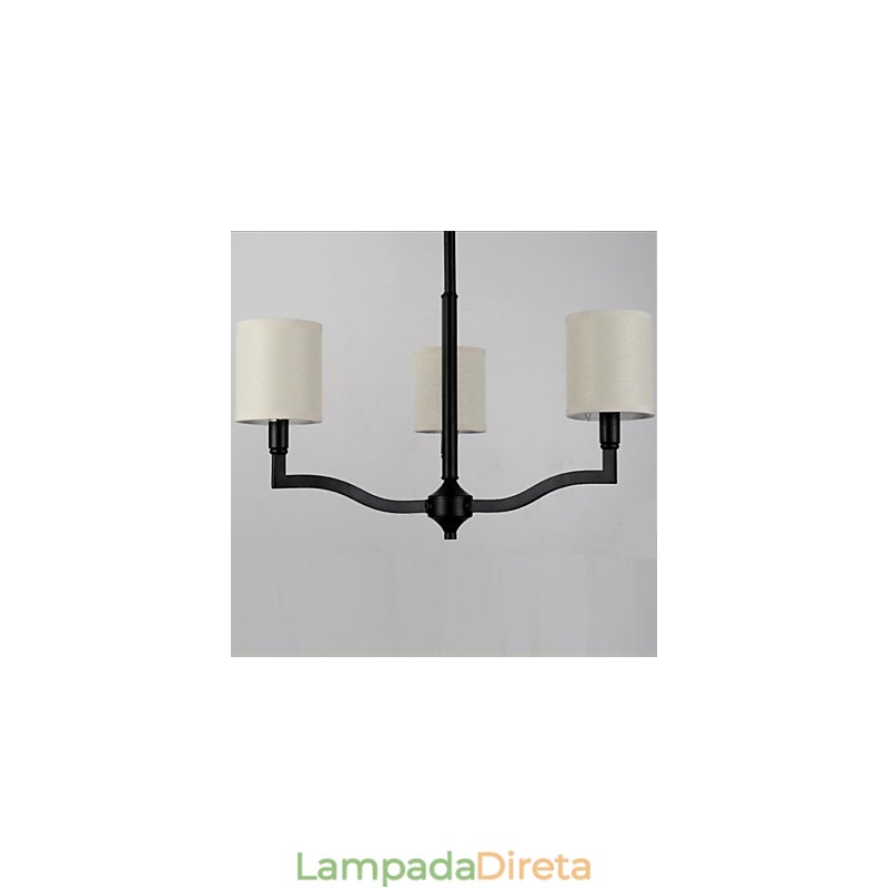 American Country Hanging Lights Nordic Contraído Tecido Quente Cap Lâmpadas e Lanternas