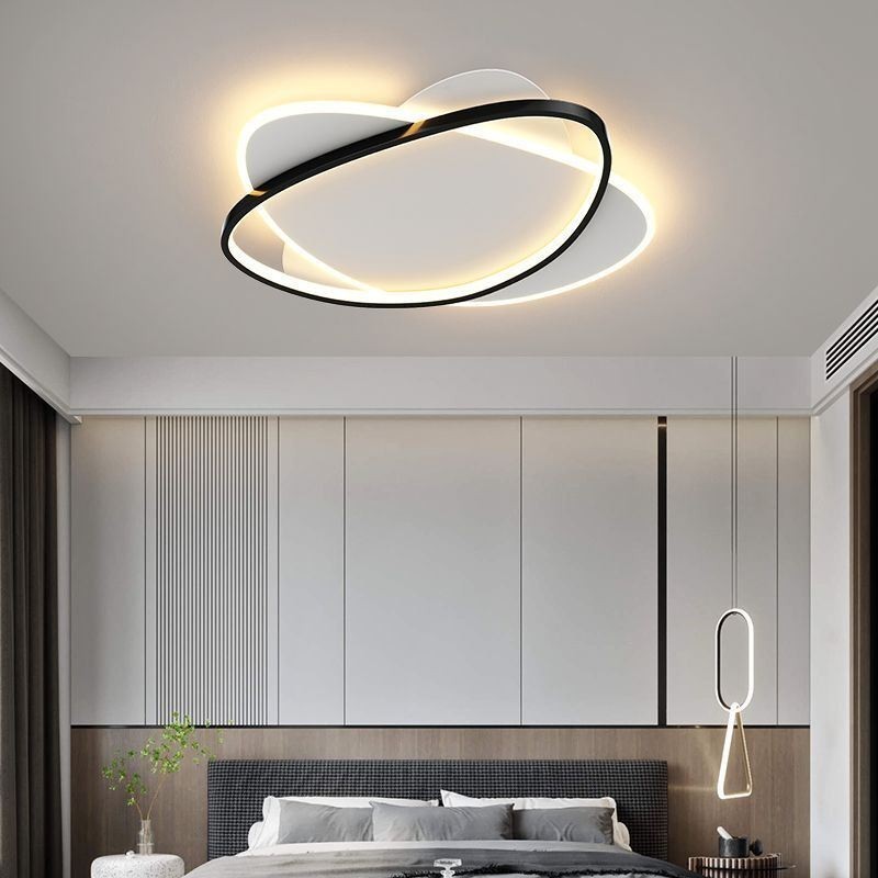 Luminária de teto oval moderna