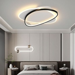 Luminária de teto oval moderna