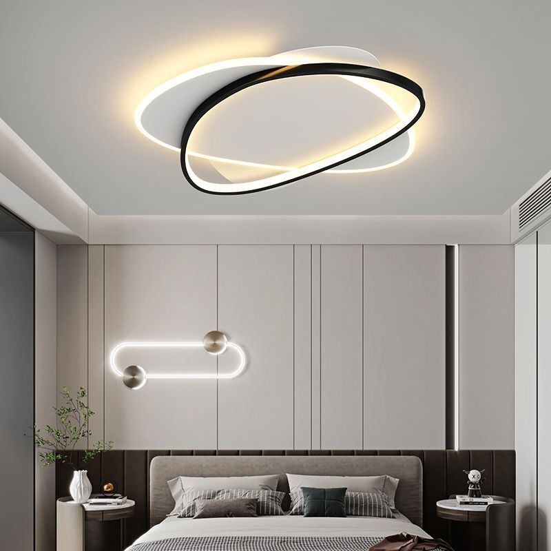 Luminária de teto oval moderna