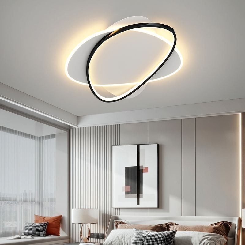 Luminária de teto oval moderna