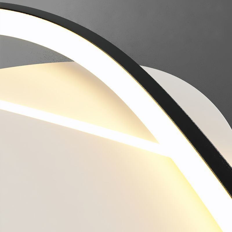 Luminária de teto oval moderna