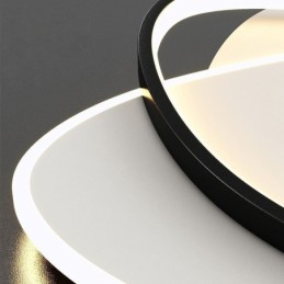 Luminária de teto oval moderna