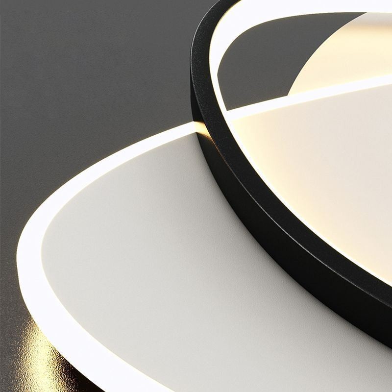Luminária de teto oval moderna