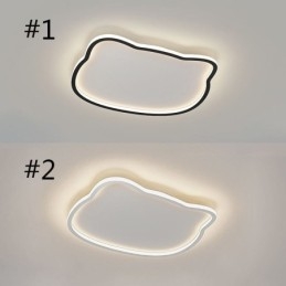 Luminária de teto moderna com cara de gato