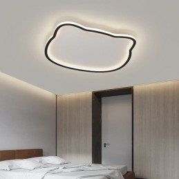 Luminária de teto moderna com cara de gato