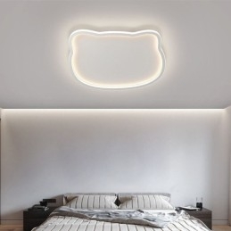Luminária de teto moderna com cara de gato