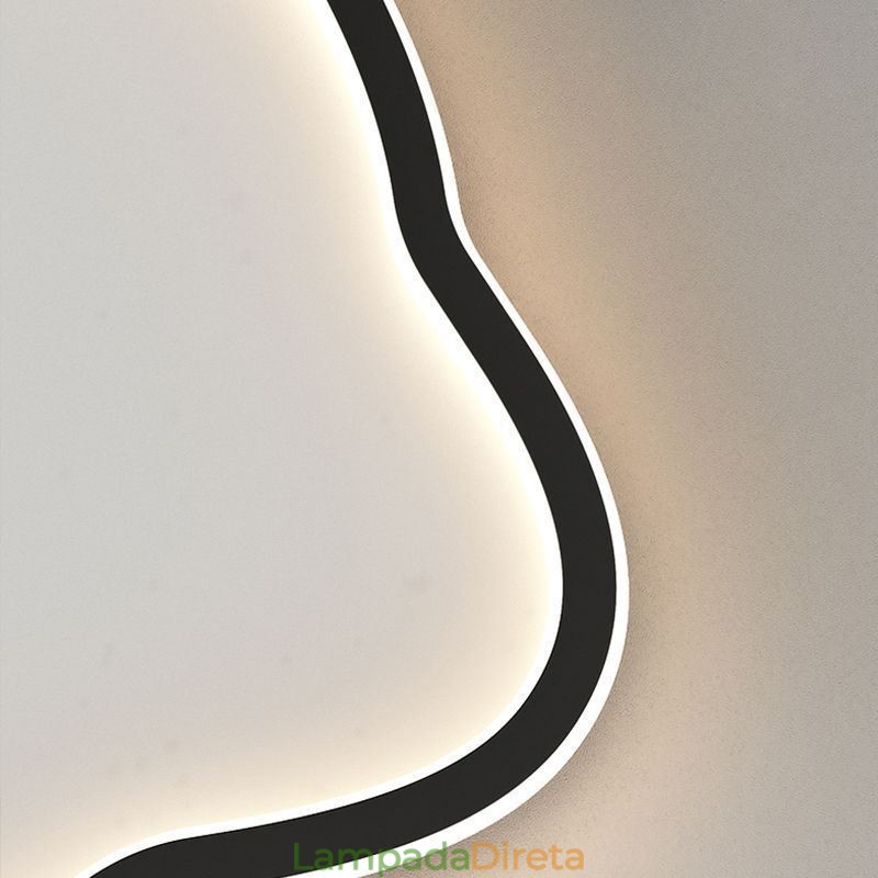 Luminária de teto moderna com cara de gato