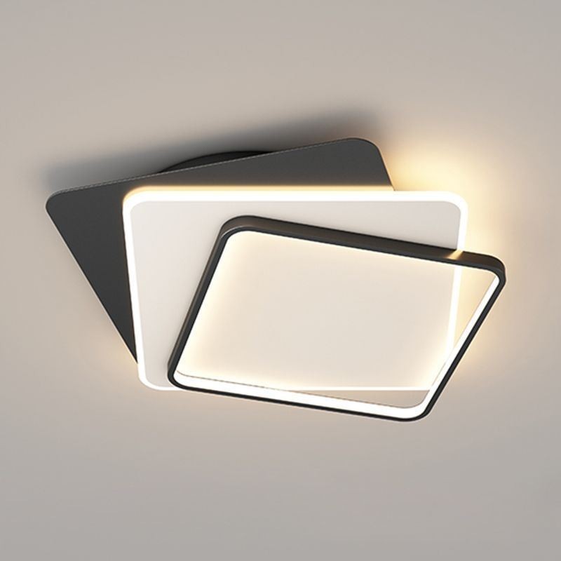 Luminária de teto criativa quadrada