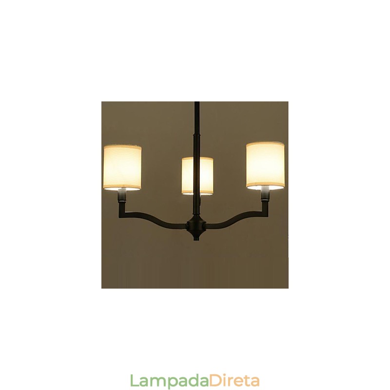 American Country Hanging Lights Nordic Contraído Tecido Quente Cap Lâmpadas e Lanternas
