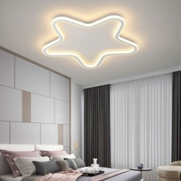 Luminária de teto moderna em formato de estrela