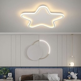 Luminária de teto moderna em formato de estrela