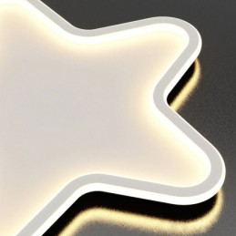 Luminária de teto moderna em formato de estrela
