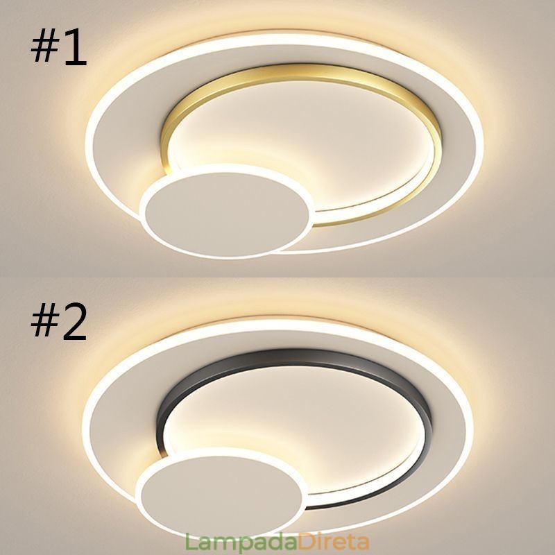 Luminária de teto moderna Luz de teto redonda