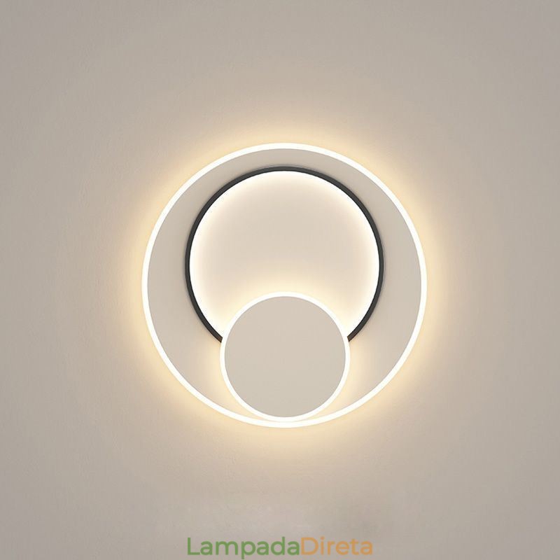 Luminária de teto moderna Luz de teto redonda