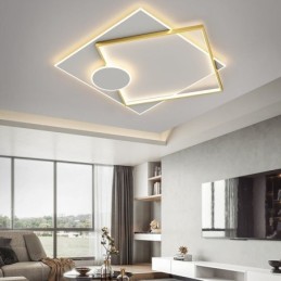 Luminária de teto moderna quadrada geométrica acrílica