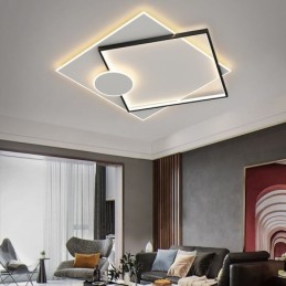 Luminária de teto moderna quadrada geométrica acrílica
