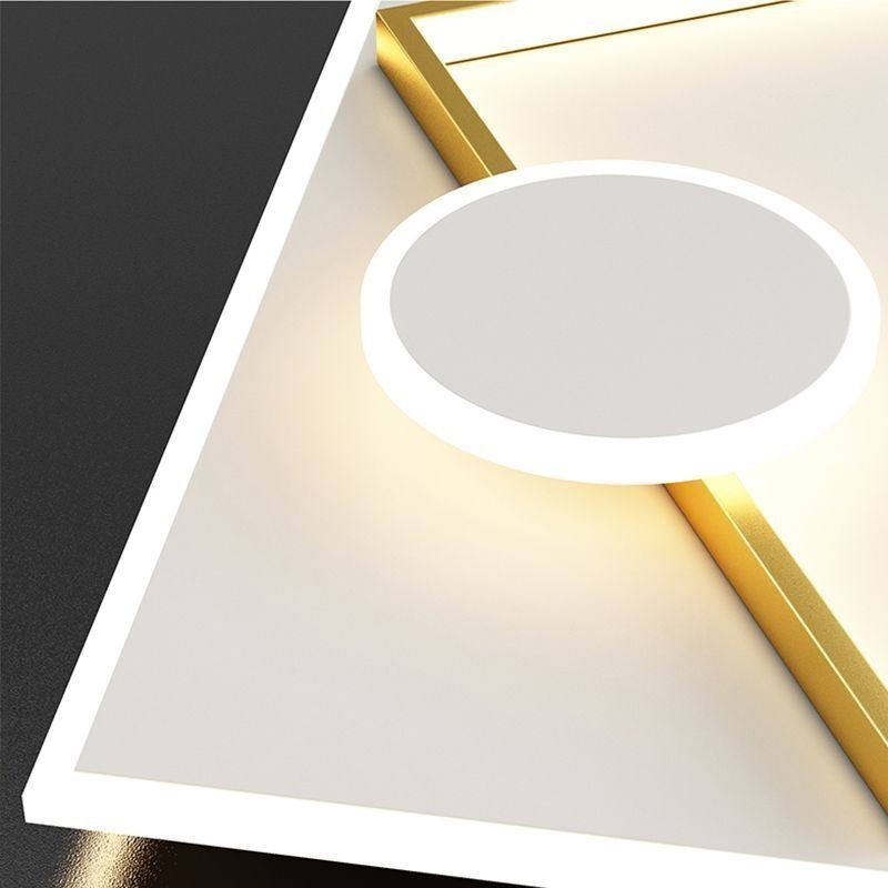 Luminária de teto moderna quadrada geométrica acrílica