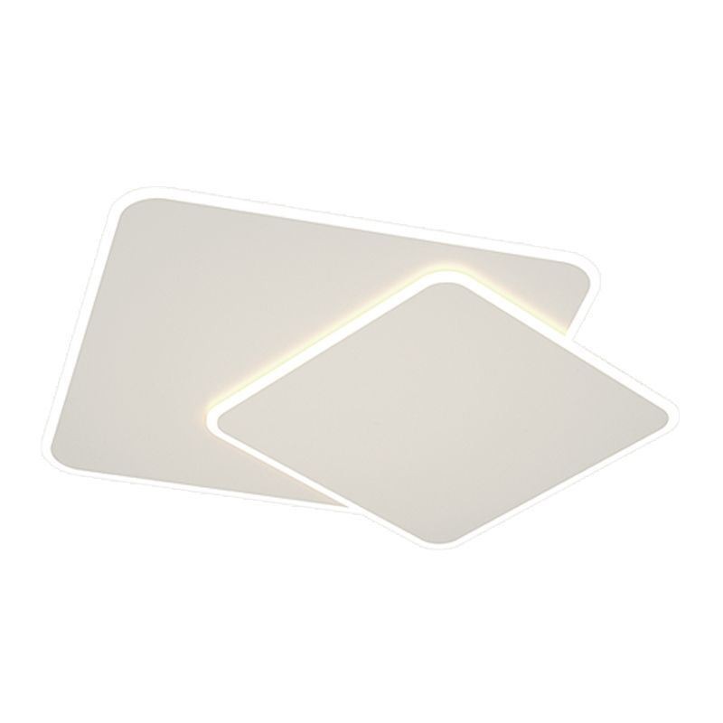 Luminária de teto quadrada geométrica moderna embutida