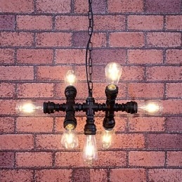 Lustre de metal com pintura vintage