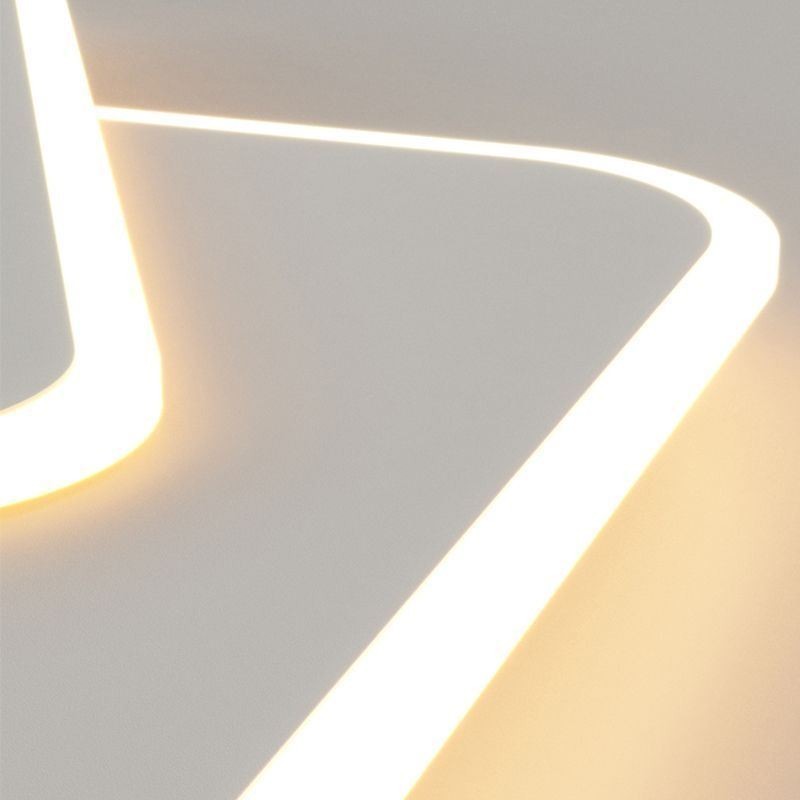 Luminária de teto quadrada geométrica moderna embutida