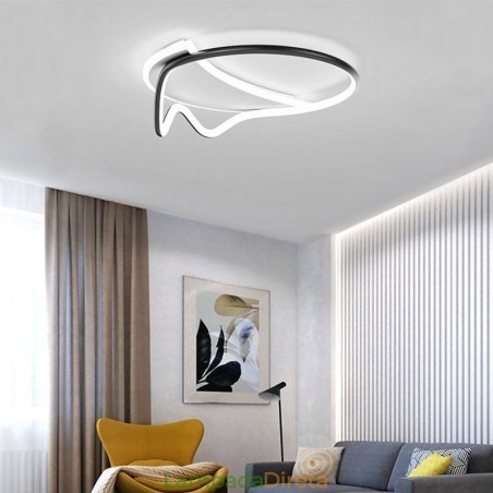 Luminária de teto moderna para decoração de casa em anel Luminária de teto moderna para decoração de casa em anel