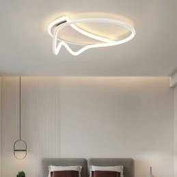 Luminária de teto moderna para decoração de casa em anel