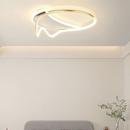 Luminária de teto moderna para decoração de casa em anel