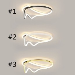 Luminária de teto moderna para decoração de casa em anel