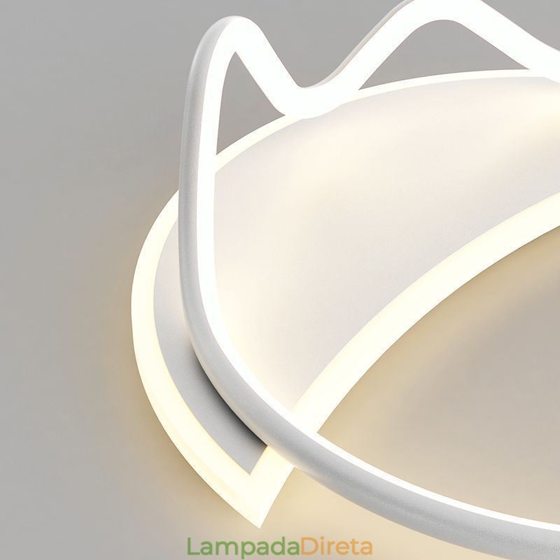 Luminária de teto moderna para decoração de casa em anel