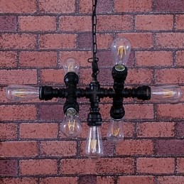 Lustre de metal com pintura vintage