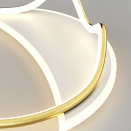 Luminária de teto moderna para decoração de casa em anel
