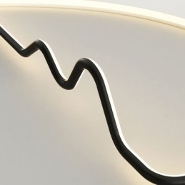 Luminária de teto moderna para decoração de casa em anel